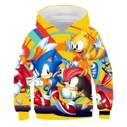 2021 novo pulôver de animação infantil camisola com capuz 3d impressão digital casual topo roupas infantis