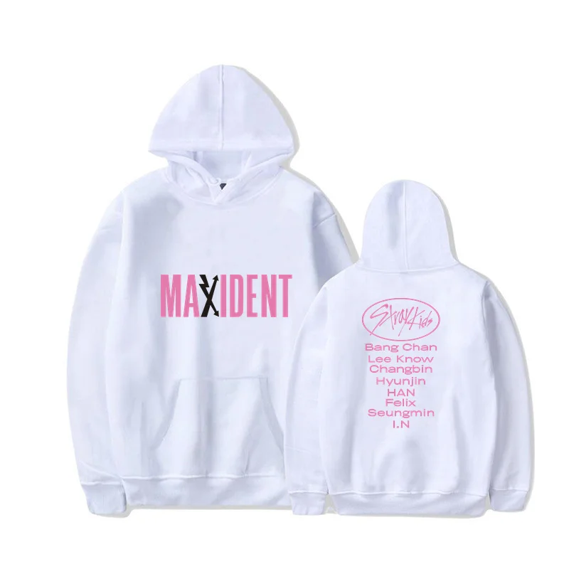 

2022 Stray Kids Hoodies SKZ Maxident Hoodie Sweatshirts Kpop Support Hoodies for Men Women Music fans