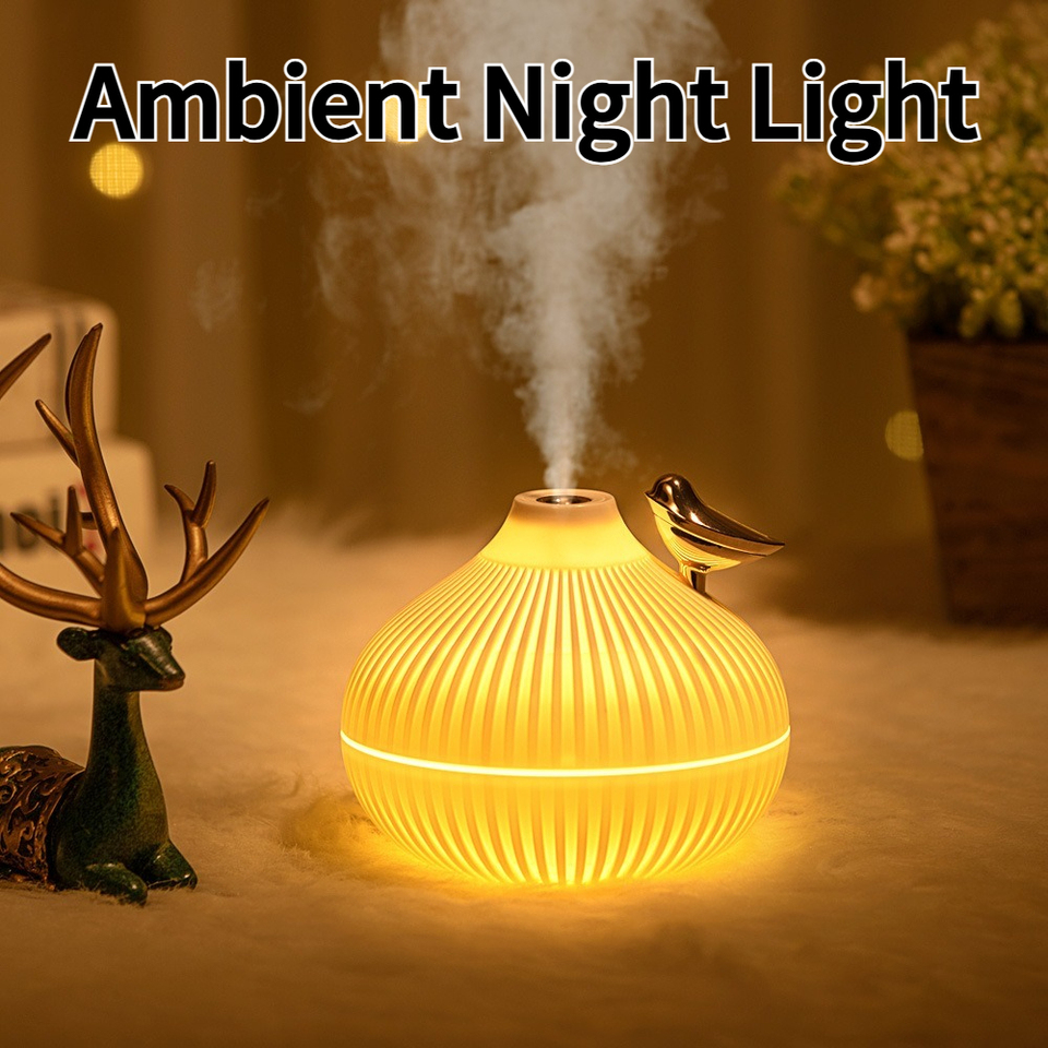 Small Onion Humidifier Large Fog Volume Night Light Humidifier  Mini USB Home Office Desktop Air Conditioner Room