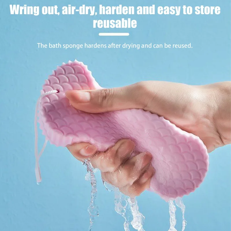 Bath Exfoliator Esponja Exfoliante Soft Sponge Body Scrubber Bath Exfoliating Scrub Sponge Shower Brush Body Skin Cleaner Dead Skin Remover