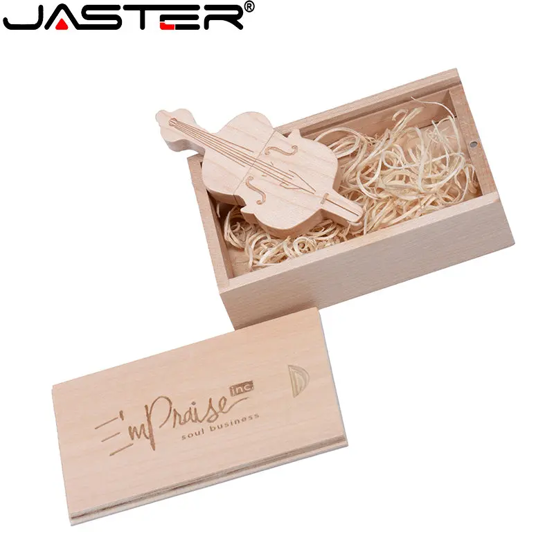 USB-флеш-накопитель JASTER в деревянном корпусе, 128 ГБ, 64 ГБ