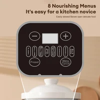 Marmite électrique multifonctionnelle de 3,8 l, mijoteuse, Pot intérieur en céramique, multi-cuiseur pour soupe, bouillie, Casserole, cuisine domestique 4