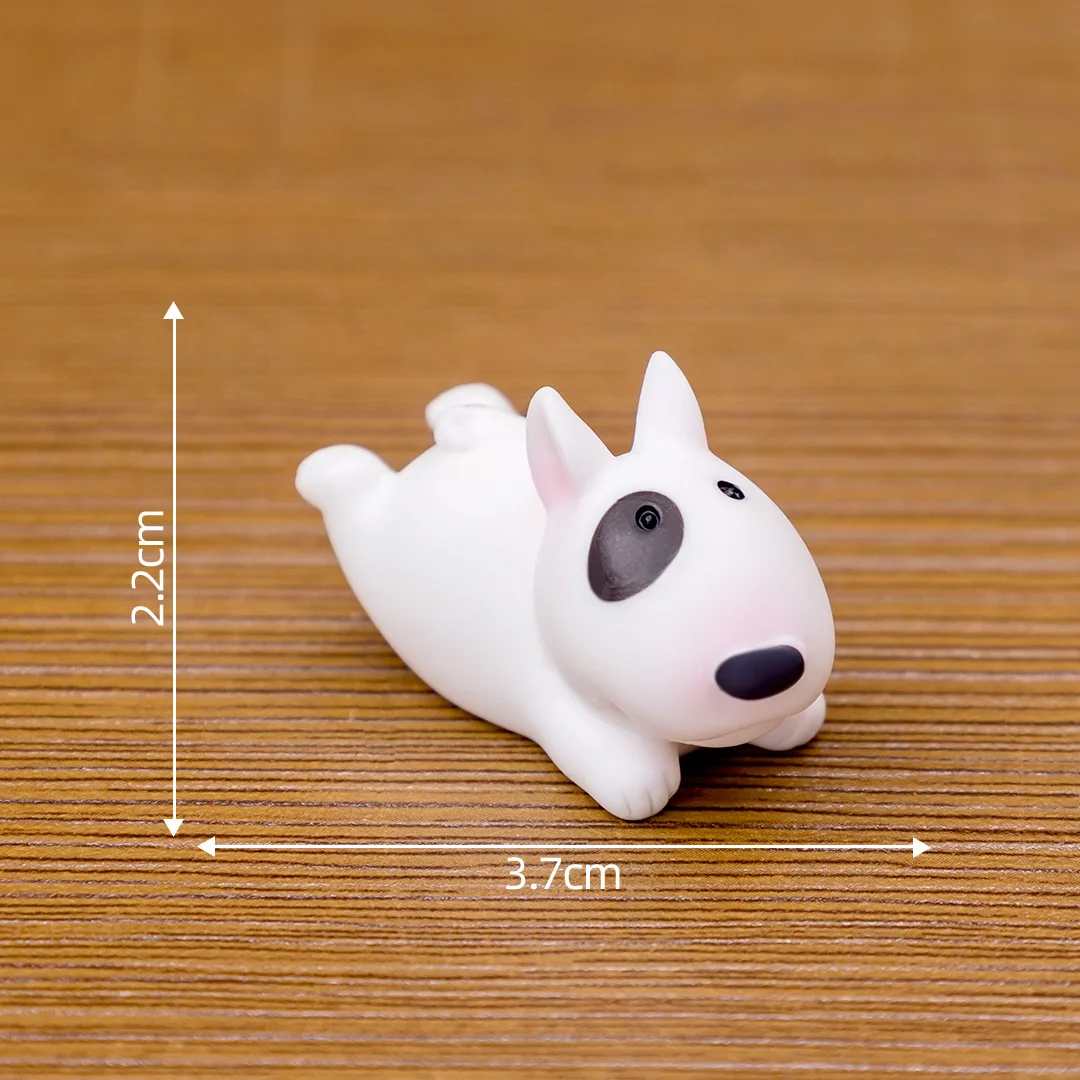 Figurines Miniatures Cute Bull Terrier Dog Micro Landscape