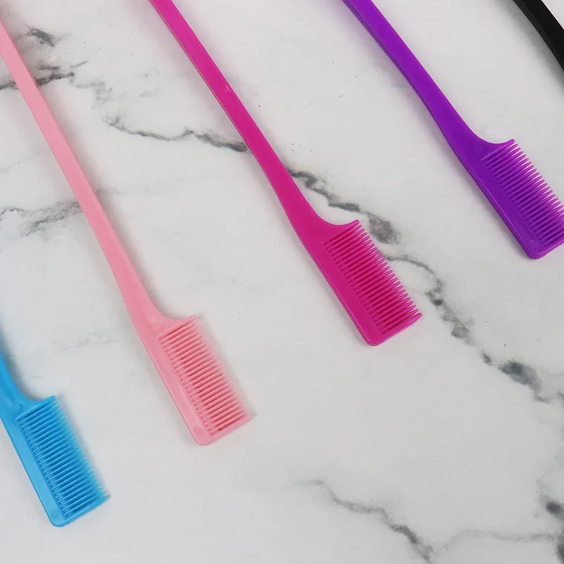 Plastic Anti-Static Double-Sided Hair Control Brush Edge Control Hair Comb Brush Styling Tool Special for Real Wigs 1 plastic hair comb hair brush hair styling tool hair styling comb hair styling brush wig brush