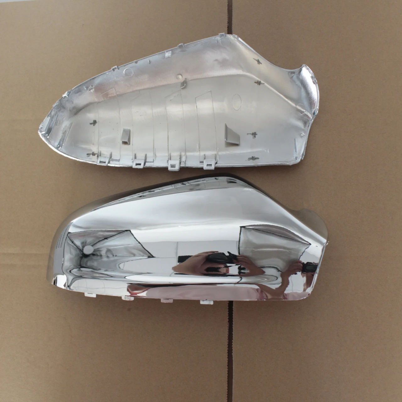 Opel Vauxhall Astra H 2004-2009 Chrome 용 자동차 도어 사이드 윙 미러 커버 교체