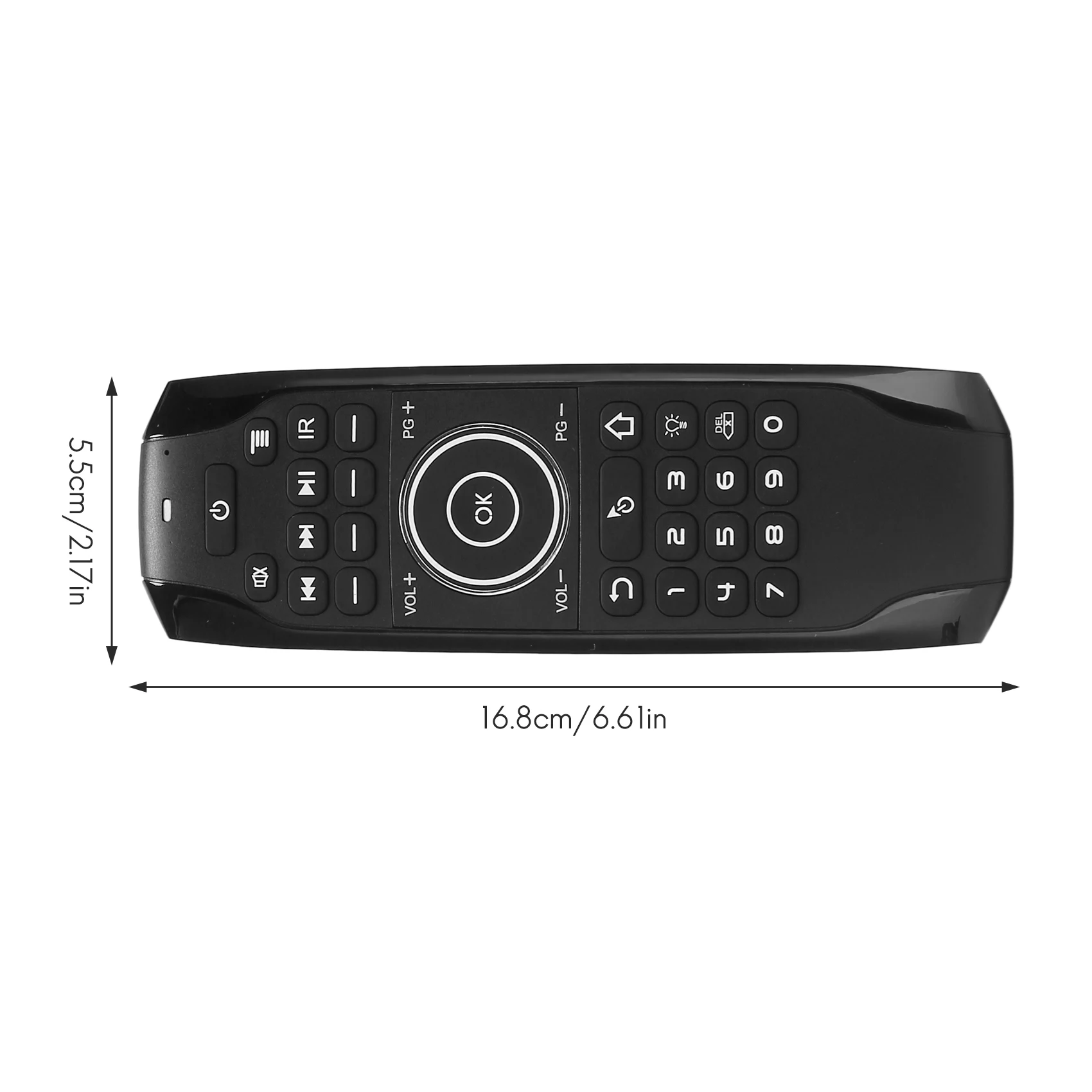 Bluetooth 5.0 Mini Keyboard G7BTS Gyroscope Backlit IR Learning Air Mouse Remote Control for Smart TV Box Laptop Tablet