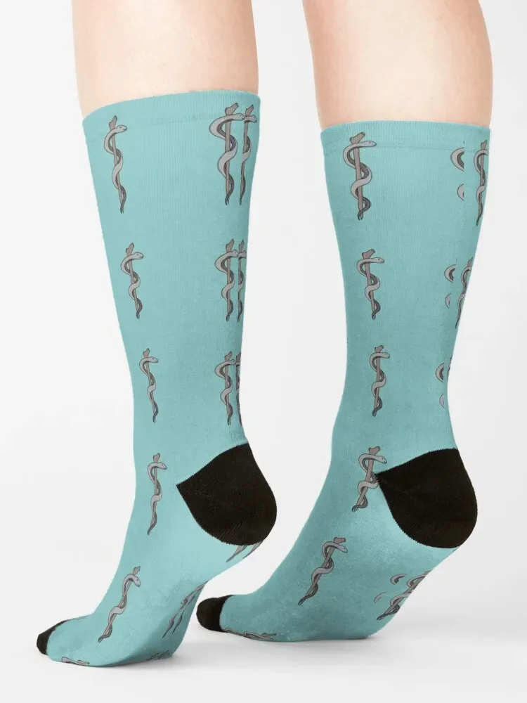 Rod of Asclepius Socks women socks gifts for men