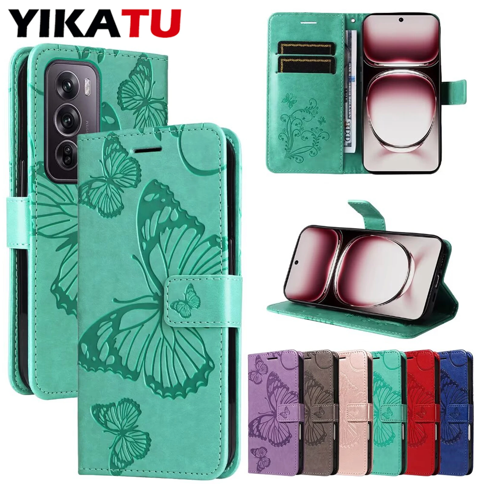 Leather Wallet Flip Cover - Universal Blocking Design