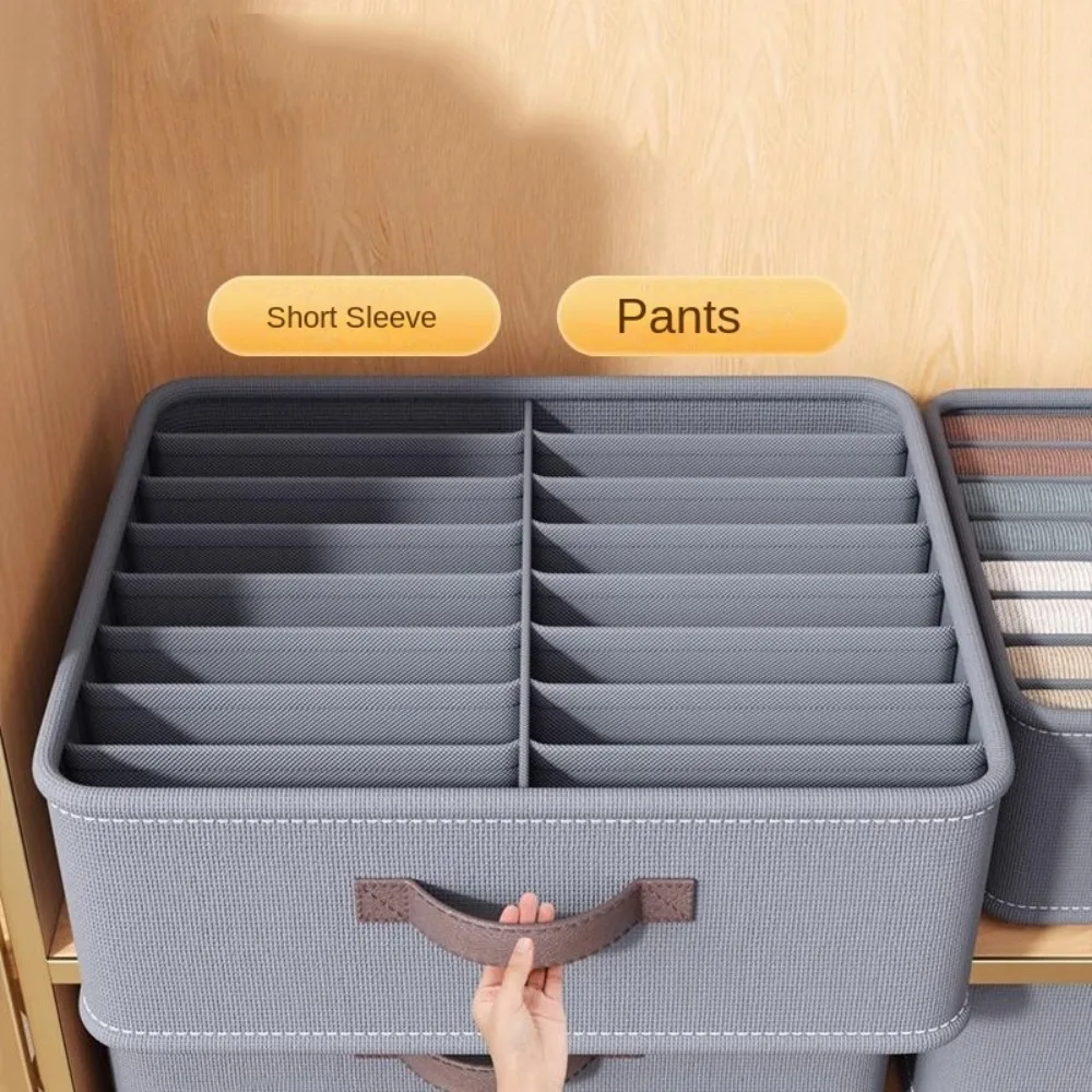 

Wardrobe Supplies Pants Classification Drawer New Fabric Art Grey/Beige Underwear Storage Box PP Board Drawer Organizers Home