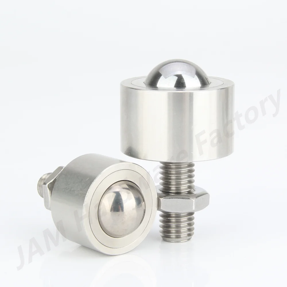 Ball Rollers MJ315 Presision Ball Stainless Steel Transfer Unit Wheel Roller Plungers With Lock-Nut