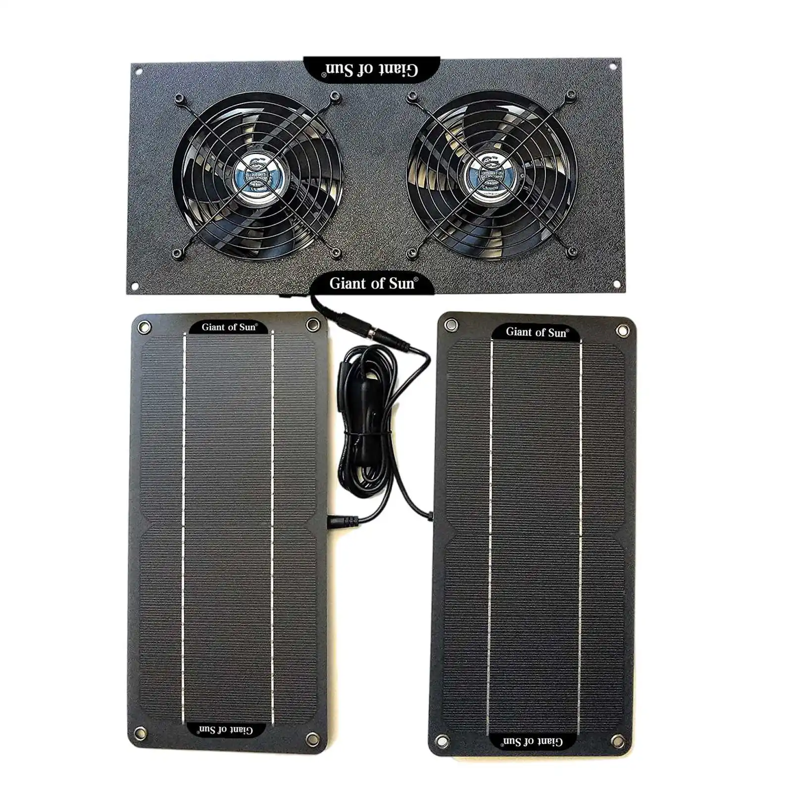 

Solar Exhaust Fan Air Extractor 12V 100W Solar Power Panel Waterproof for Outdoor Greenhouse Chicken House