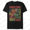 2024 New Arrival Summer Classic vintage Men's Dinosaur Park Isla Nublar 1993 Tour T-Shirt  Cotton Tee Kids/Adults Tops 1