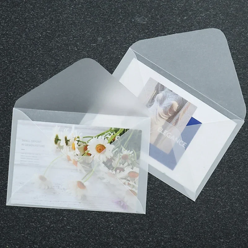 Kraft Paper Envelopes Mailing Envelopes Mini Envelopes Window Envelopes Gift Card Envelopes 10pcs/lot Blank Translucent Envelope for Invitations Postcards European Giftbox Message Card Wedding Business Letters