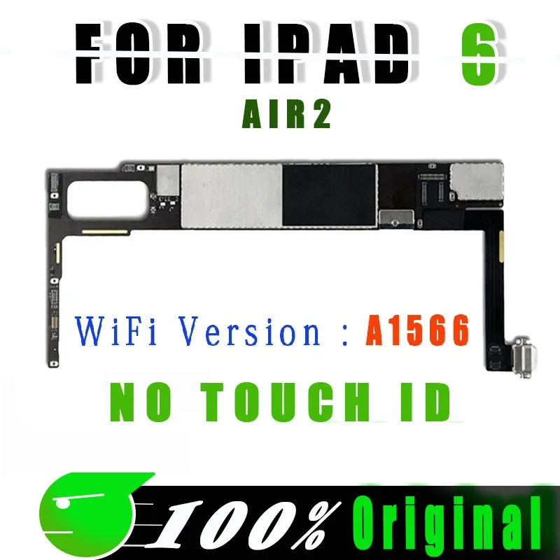 Placa lógica iCloud gratis para iPad 5, 6, Air 1, 2, A1566, A1474, A1475, WIFI, placa base móvil para iPad AIR1, AIR2