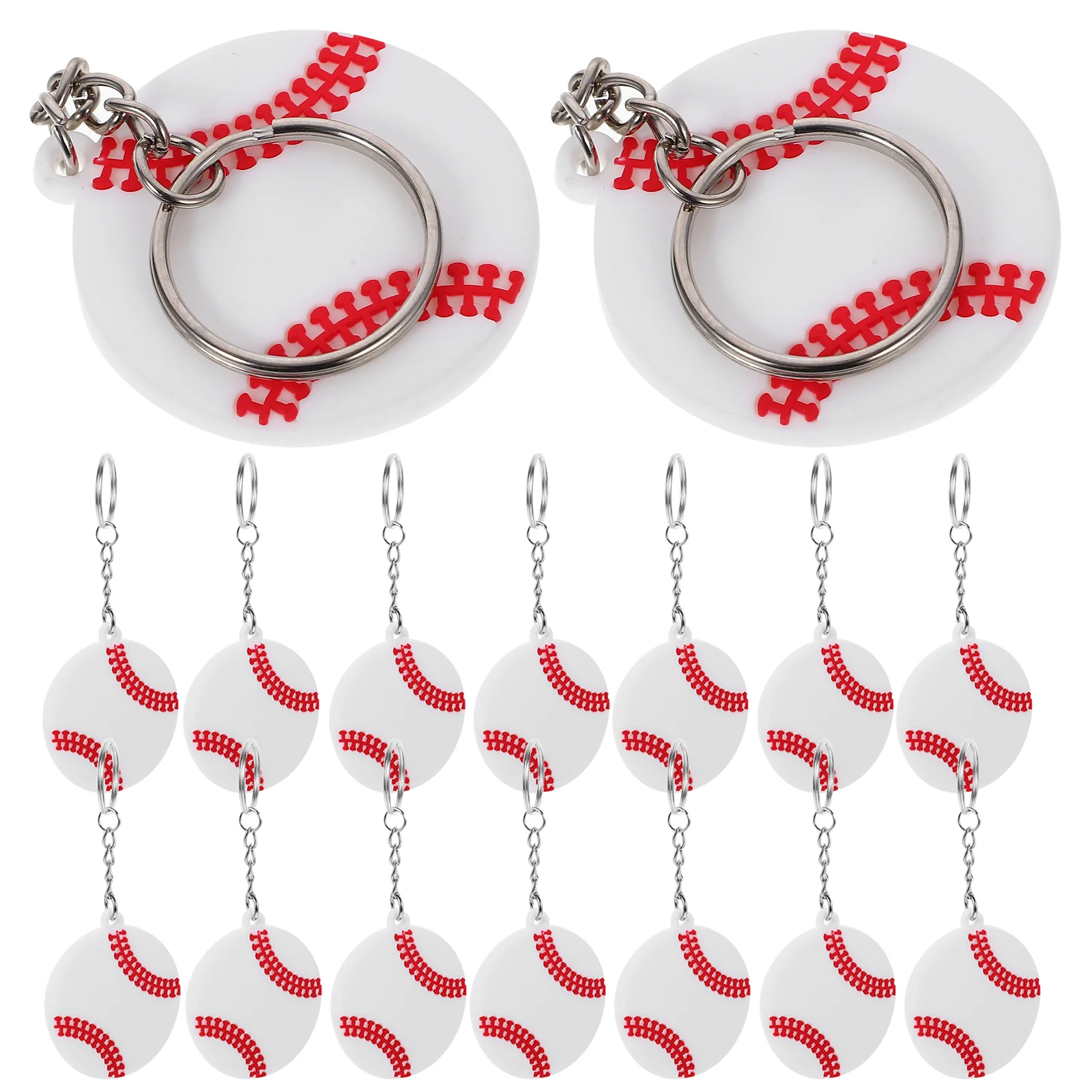 20 Pcs Volleyball Key Ring Volleyball Keychain Volleyball Charms Sports Keychain Sports Party Favors 6pcs soccer keychains sports ball key ring mini football key pendant backpack hanging charms