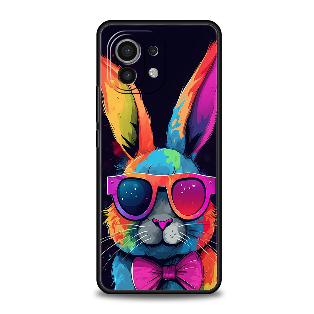 Cute Rabbit with Purple Hat Phone Case - Stylish and Protective Cover
