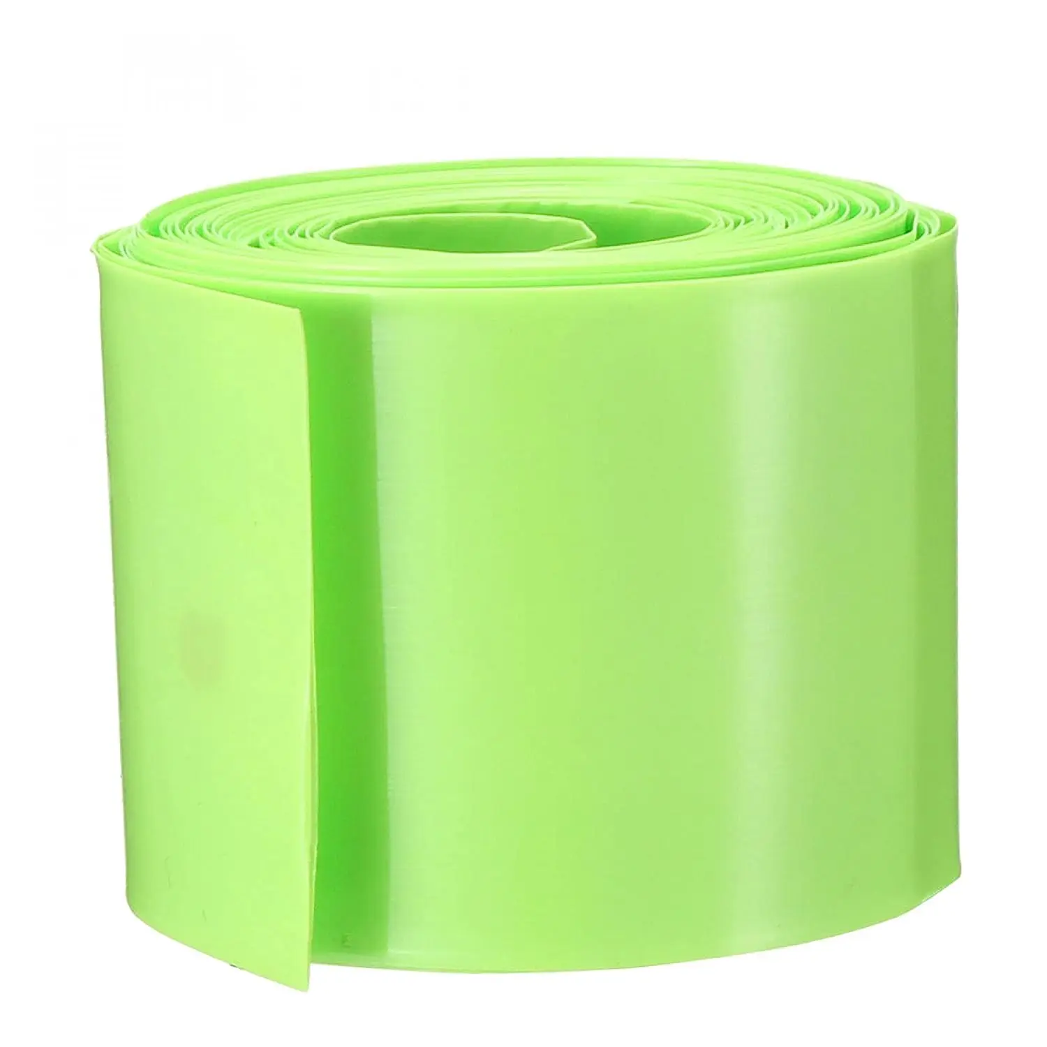 

Keszoox 43mm Flat PVC Heat Shrink Tubing Battery Wrap 5m Length for 26650 Battery Bright Green