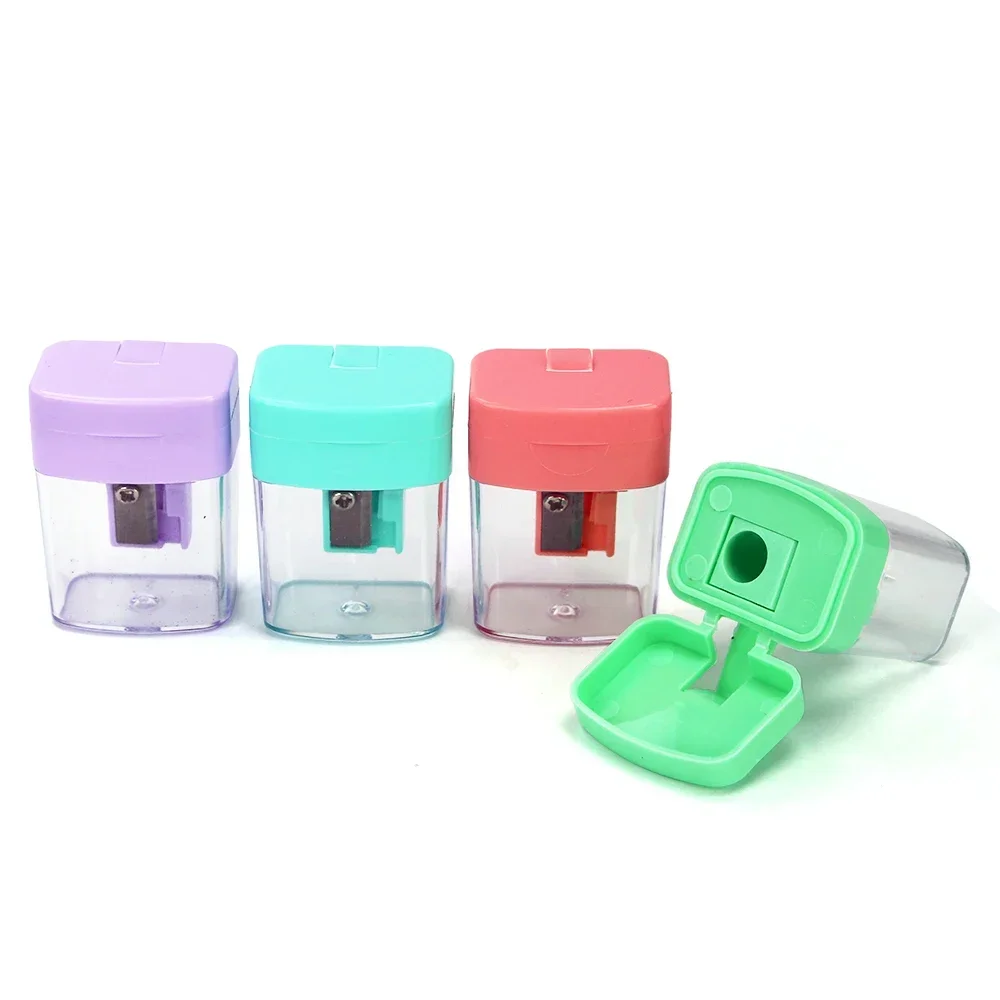 School Office supplies student prizes double-hole multi-functional pencil sharpener with lid 613A-2-MC