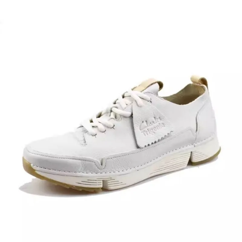 

2023 Hot Sale Casual Sneakers For Men Hard-Wearing Young Boy Casual Footwear White Genuine Leather Flats Shoes Man Walking Shoes