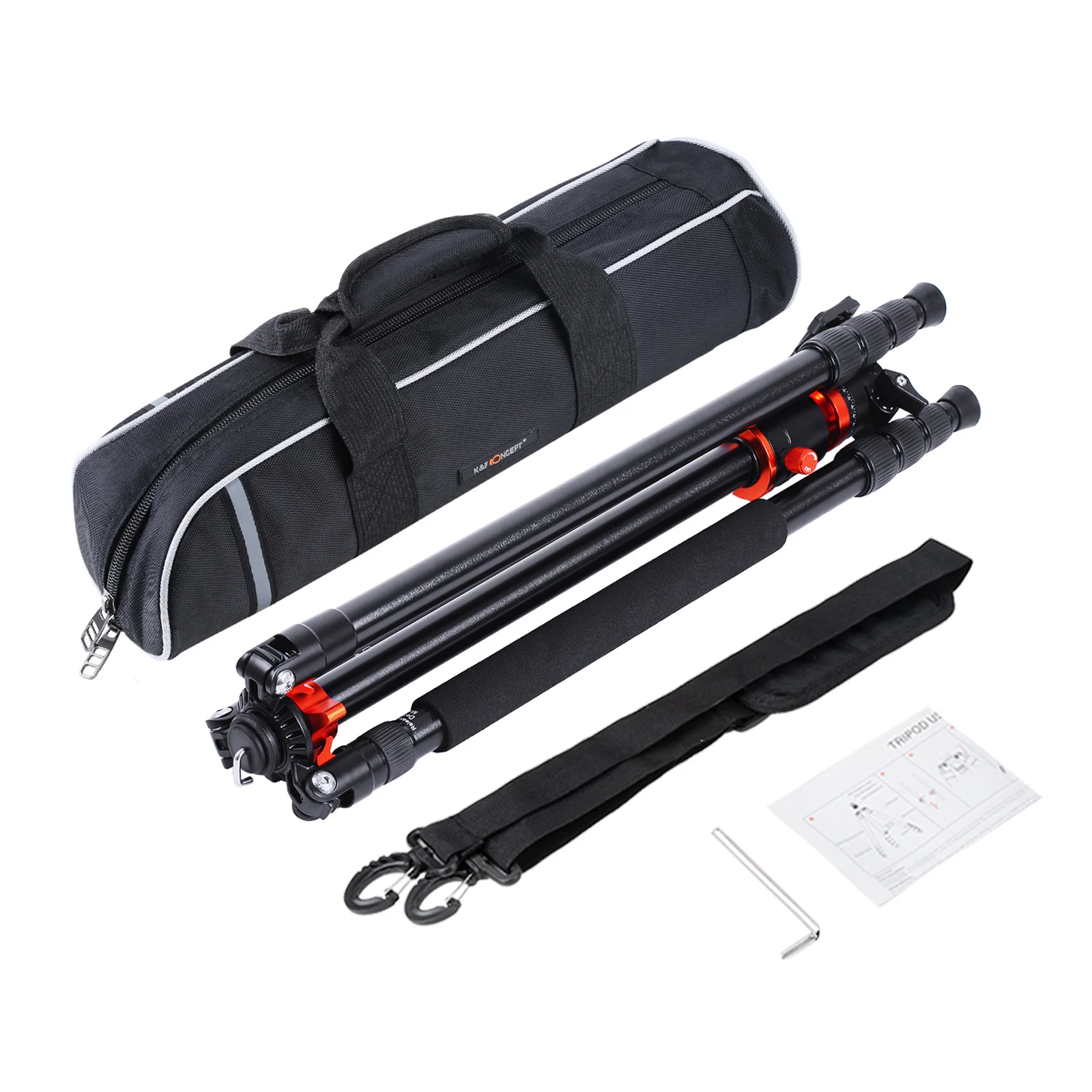 K & F CONCEPT  ﰢ,  ī޶ ﰢ ĵ, ˷̴ ձ, 10kg ̷ε , DSLR ī޶, SA254T1, 94.1 ġ