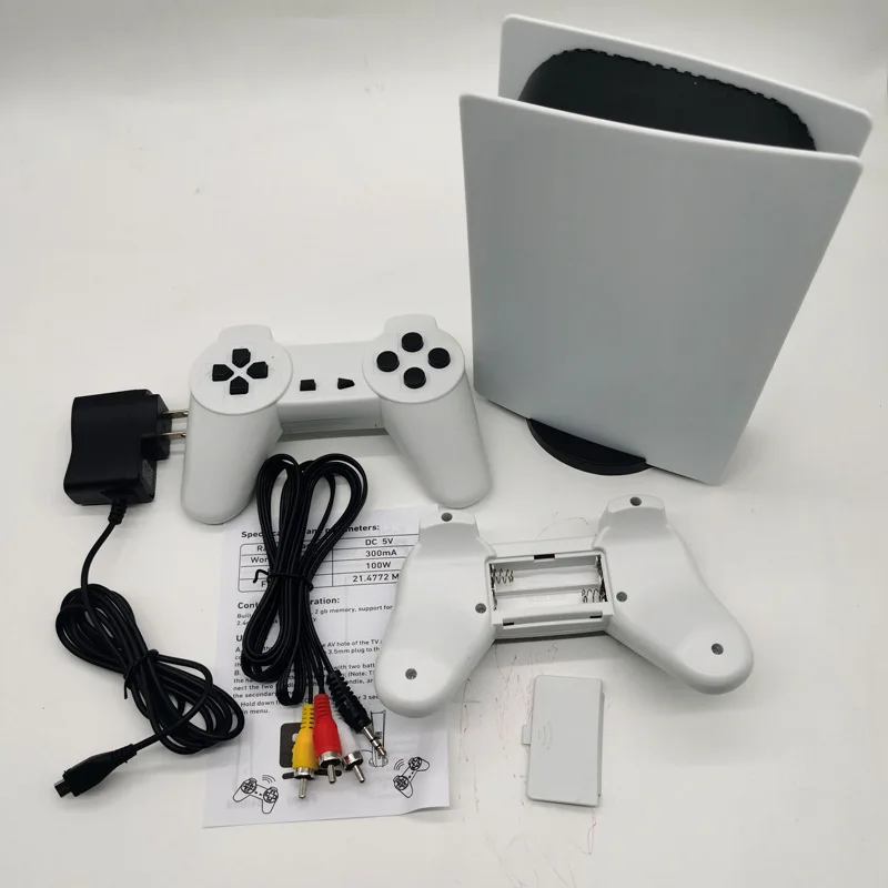 Mini P5 Retro Wilreless TV Video Game Console Player For Nes 8 Bit Games with 1280 Different Built-in Games Double Gamepads