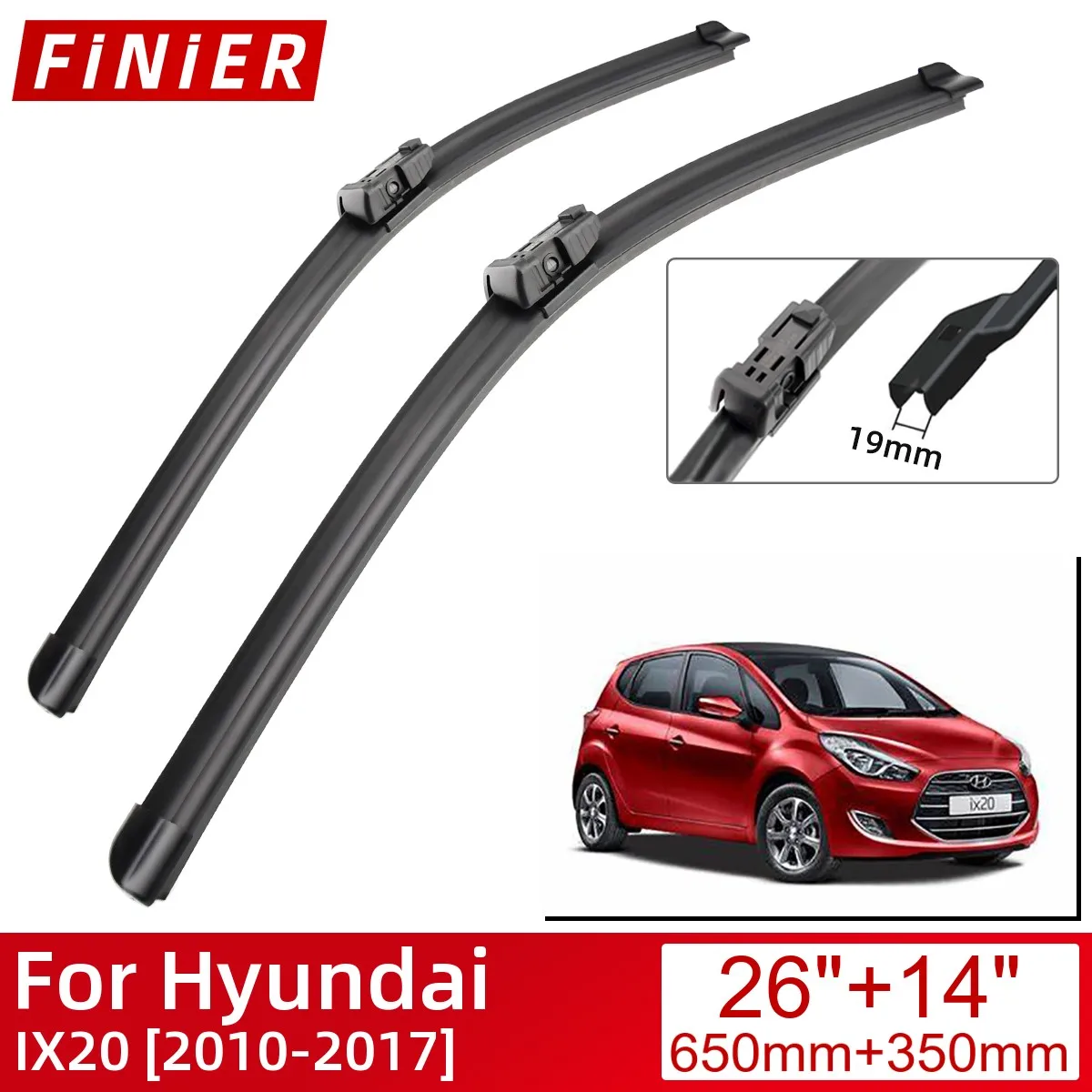 ForHyundaiIX2020102017CarAccessoriesFrontWindscreenWiperBladeBrushesWipers20172016