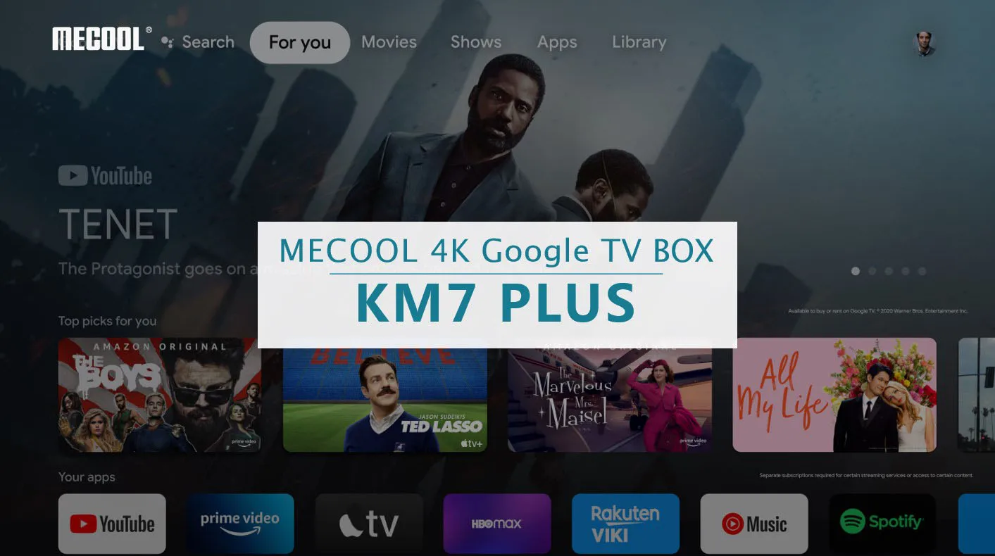 MECOOL KM7 Plus TV Box.