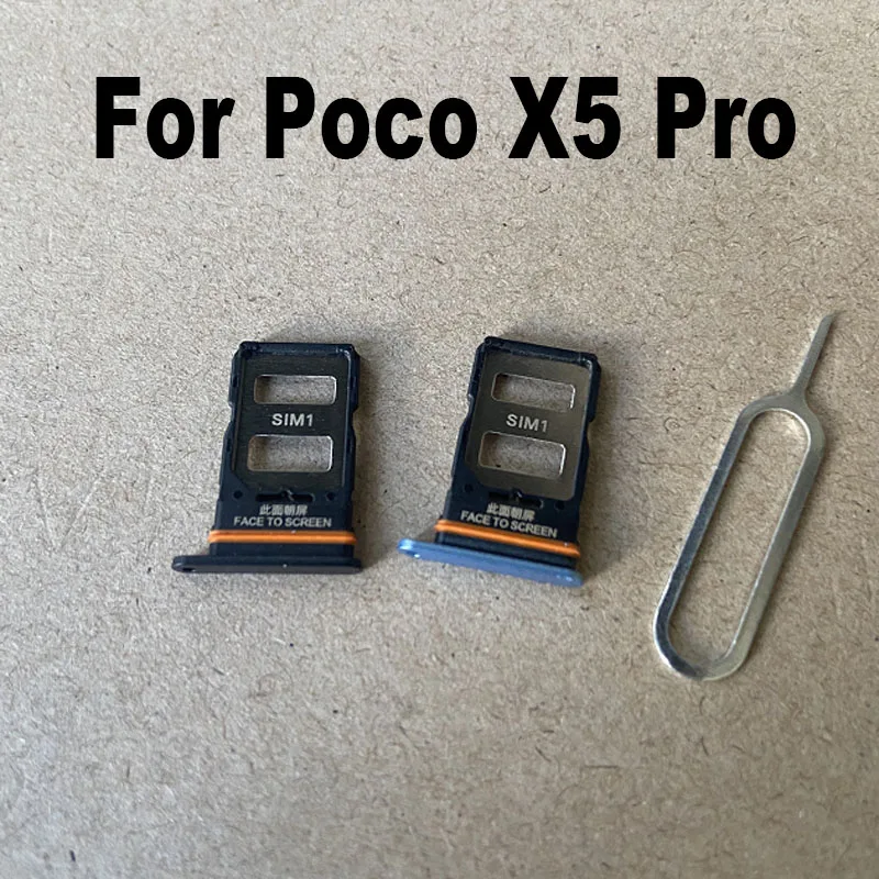 Tiroir Carte SIM Pour Xiaomi Poco X5 Pro (22101320G), Bleu