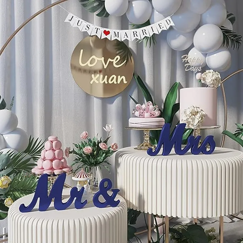 

Mr&Mrs Sign for Wedding Table Wooden Letters Party Decoration Head Table Wedding Wood Letter Just Married Sign Anniversary Party