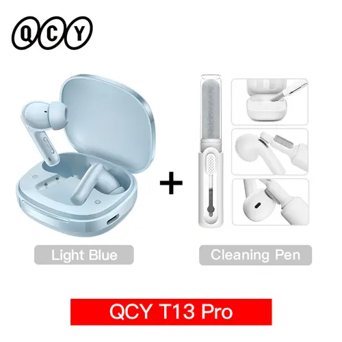 QCY T13 Pro HT23 Adaptive ANC Wireless Earbuds 13mm Drivers Powerful Bass 50dB Hybrid ANC Bluetooth 6.0 Earphones 6 Mics ENC 47H - Image 10