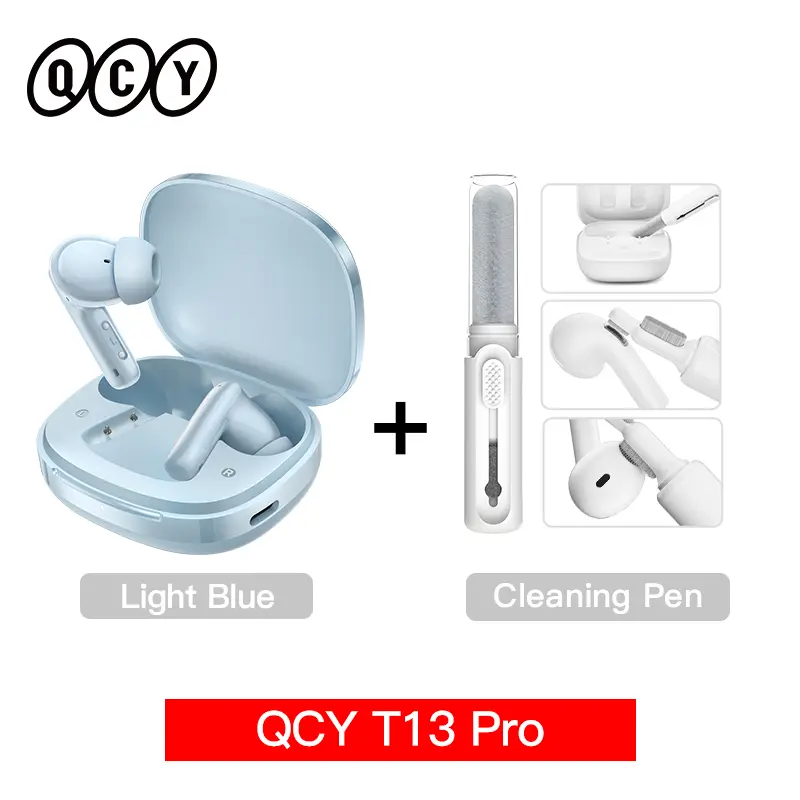 QCY T13 Pro HT23 Adaptive ANC Wireless Earbuds 13mm Drivers Powerful Bass 50dB Hybrid ANC Bluetooth 6.0 Earphones 6 Mics ENC 47H - Image 10