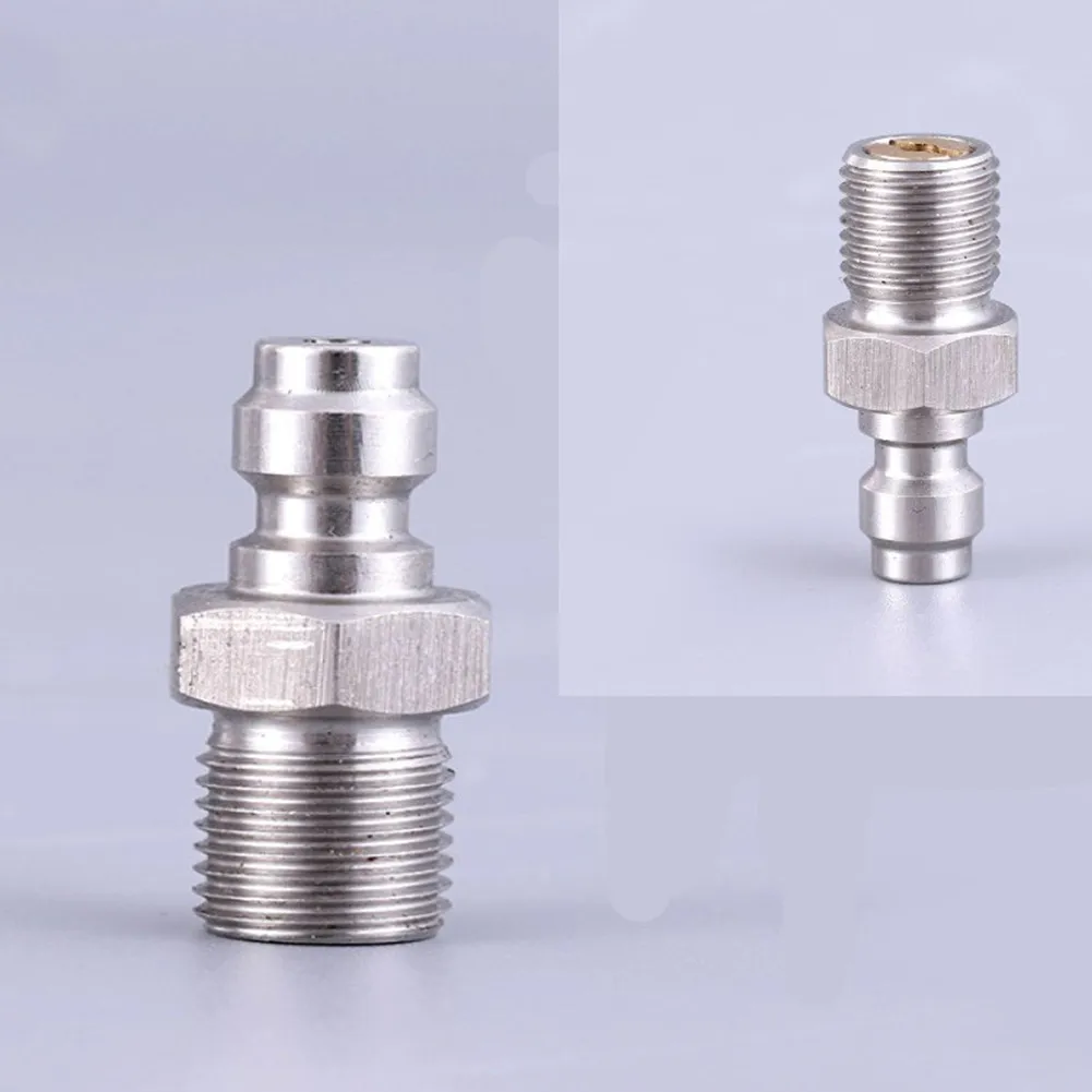 8MM Einwegventil gefüllt Schnuller Edelstahl Schnellkupplung männlich für M10 1/8NPT ////////////////////////////// – Detail 9