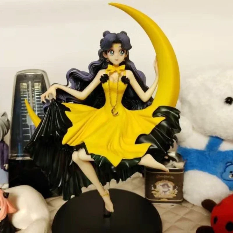 

Фигурки Сейлор Мун, луна, аниме фигурка гуманоида луна, фигурка героя мультфильма, ПВХ Модель, украшение статуи, коллекционные игрушки, подарки