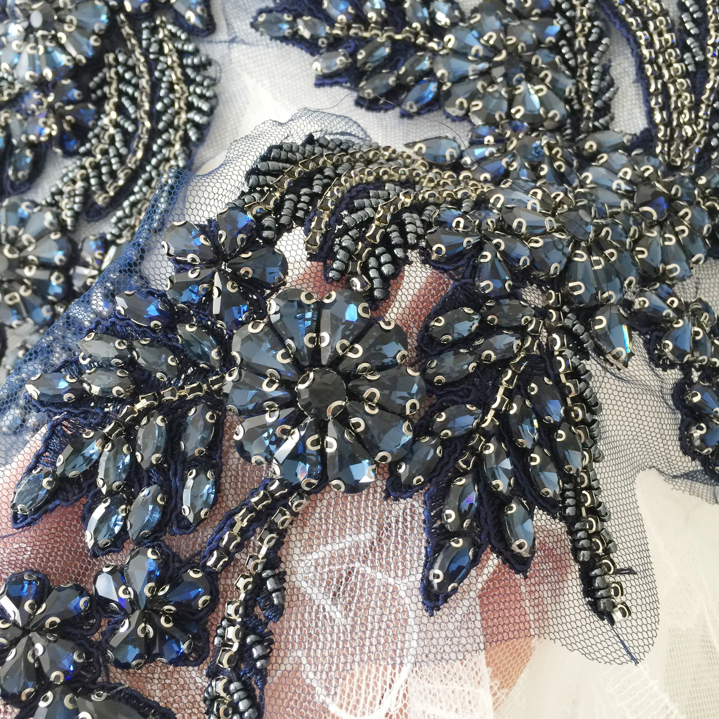 chinese dress ladies Ivory Beaded Lace Applique Homecoming Dresses Spaghetti Strap Lace Up –  Viniodress main image 0