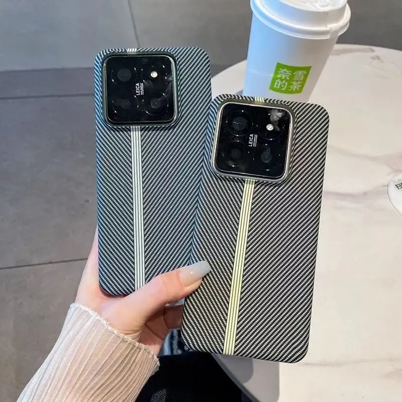 Fashion Hard Carbon Fibre Slim Protective Back Cover Case