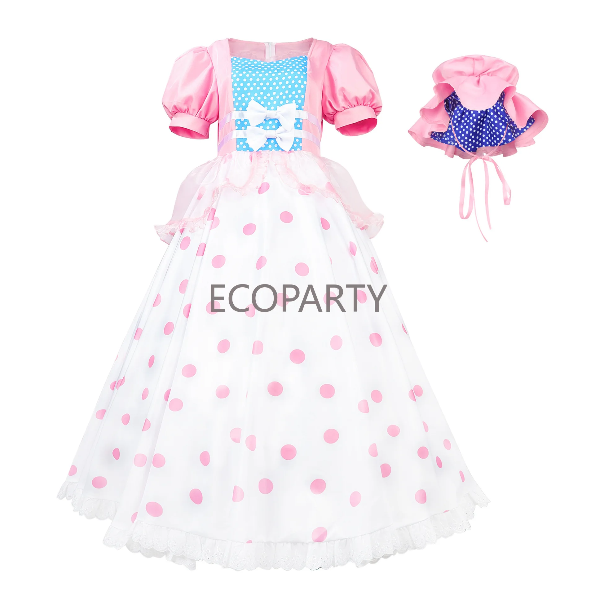 

Toy Cosplay Anime Story Bo Peep Costume Disguis Dresses With Hat Woman Girl Suits Halloween Cosplay Outfits