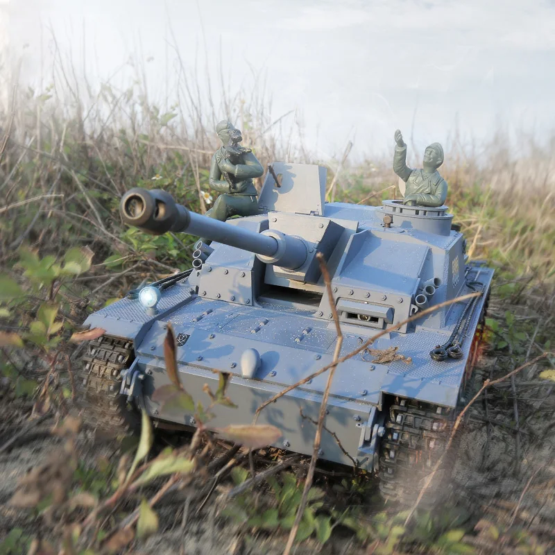 Henglong 3868 German Stug III  (F8 Type) Anti tank Vehicle Remote Control Tank Electric Assault Gun 1:16 Rc Tank Model Toys 4