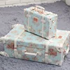 New Retro Luggage Cute Cherry Blossom Pink Trolley Case Silent Spinner Wheel 20 Inch Travel Cabin Suitcase 22/24/26 Inch Set