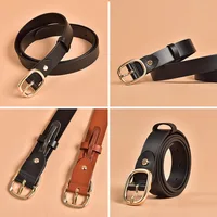 BeauToday Retro Belts Women Genuine Cow Leather Oval Metal Buckle Width 2.9cm Accessories 2023 Ladies Waistband Handmade 91004 - Image 6