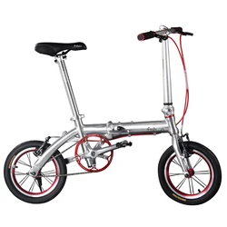 Popular 14 16 inch folding bicycle, aluminum alloy, super portable, adult driven bicycle, only more than 7kg