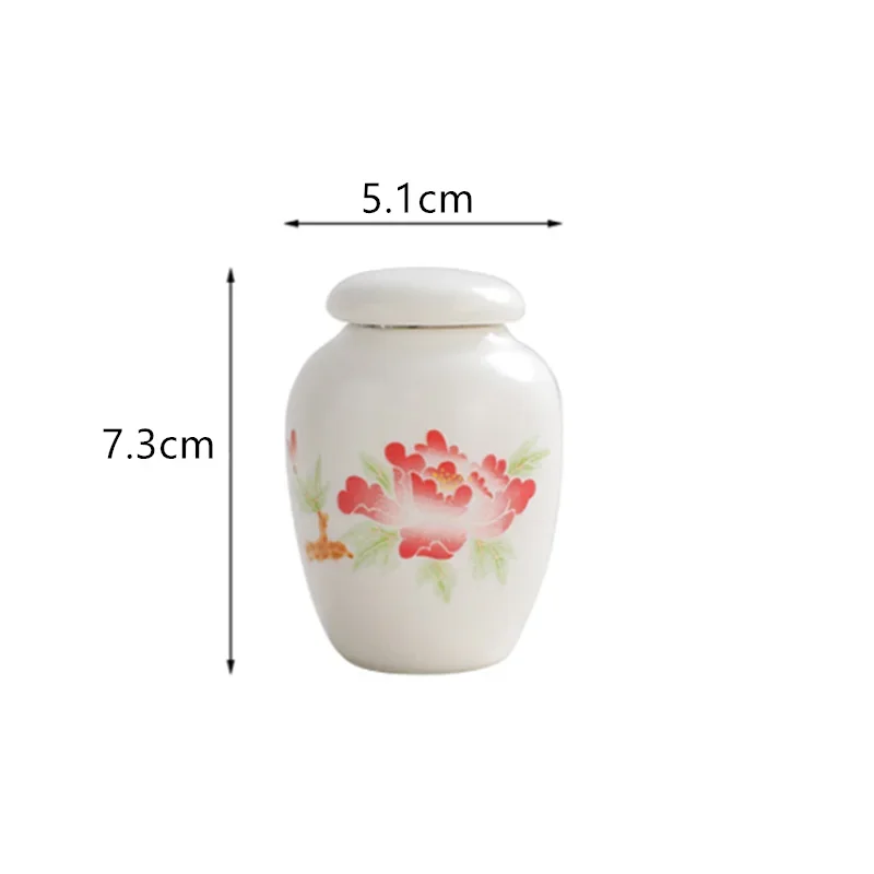 Portable Ceramic Tea Caddy Storage Sealed Tank Travel Coffee Moisture-proof Jar tea tin box,tea canister