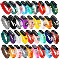 Waterproof Children Smart Watch Boy Girl Cartoon LED Digital Wristwatches Silicone Sport M3-M7 Kids Watch Birthday Gift Bracelet 1