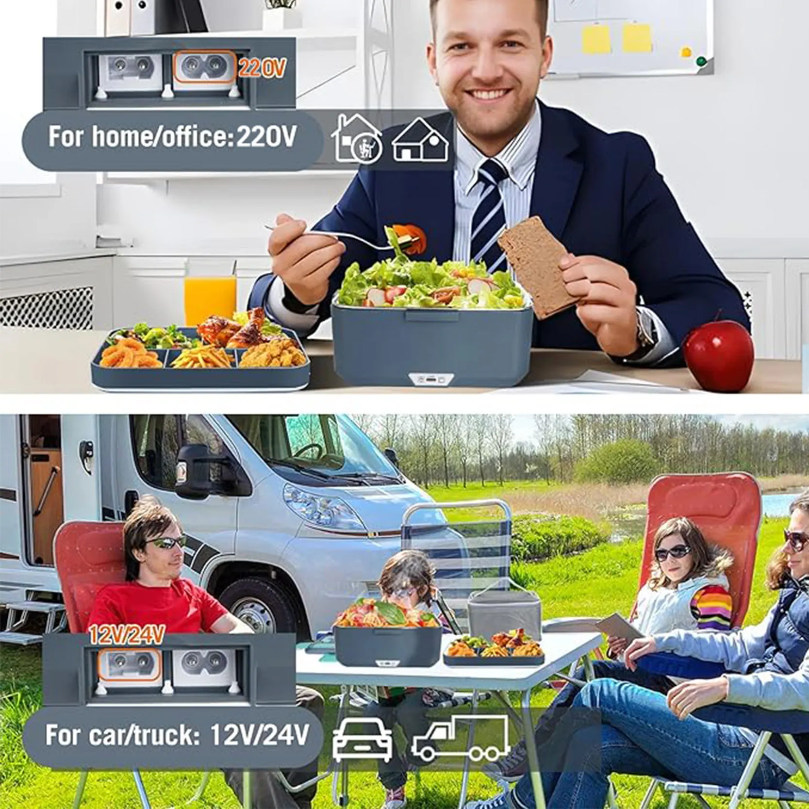 TINSOL جديد 3.5L تسخين كهربائي علب الاغذية لا المي...