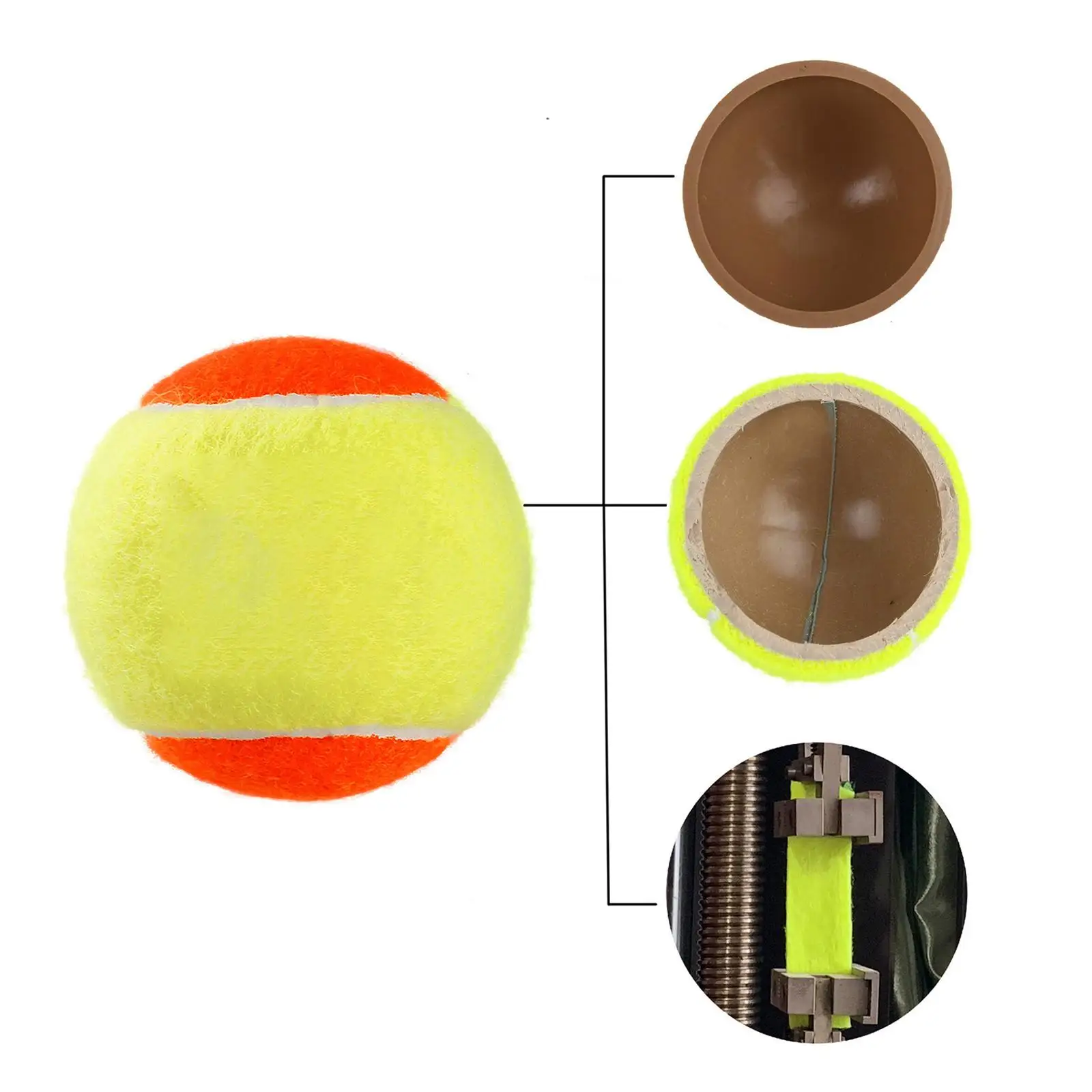 3x Tennis Easily Track pinwheel Hit Shots Dog Toy Soft Tennis Balls for for Outdoor Adult Dogs
