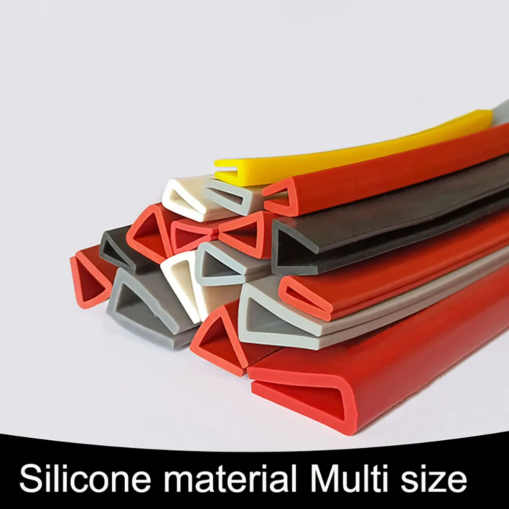 1/3/5M Silicone U-Type Edge Banding Strip Multicolor Gomma Car Door Protector Barra Di Tenuta Per Vetro, Pannello Metallico Anti-Collisione