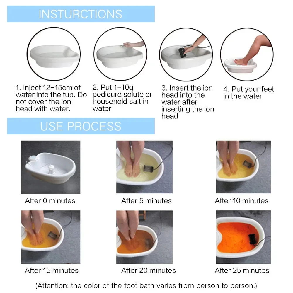 Detox Ionic Foot Spa Bath Machine Massage Foot Bath Ionic Detoxifier Cleanse Footspa Promote Blood Circulation Whirlpool Healthy