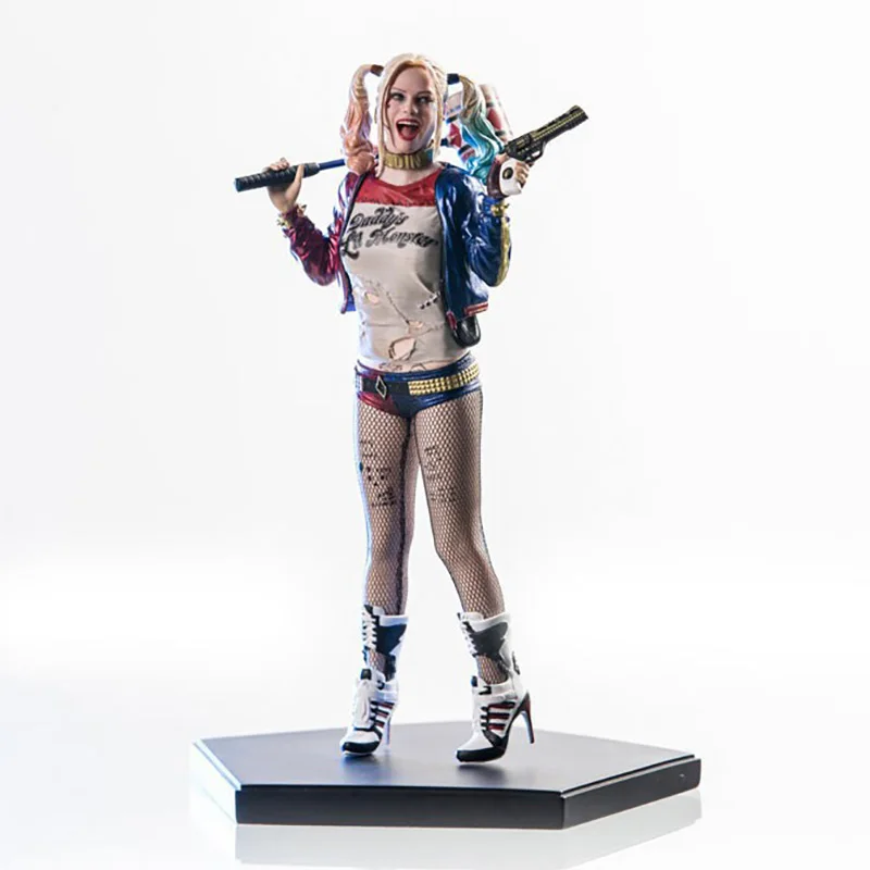 Suconsultant Squad Anime Action Figure, Harley Quinn, Sexy, Real Injstockings, Joker Figurine, Pvc Room Decoration, Halloween Gift Toys
