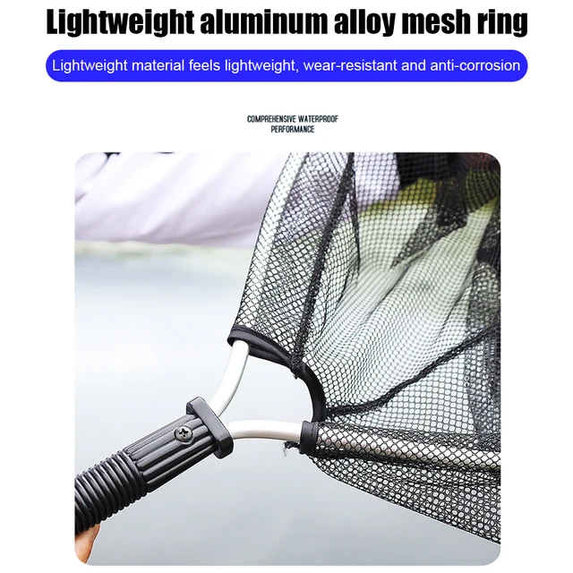 Aluminium Alloy Landing Net 50CM Fly Fishing Fish Saver Knotless Fishing  Tools Small Mesh Trout Carp Hand Net Mesh Landing nets - AliExpress