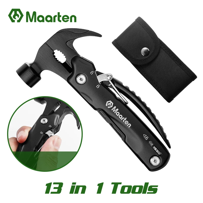 Fathers Hammer Multitool Gift, Unique Gifts for Dad Gift from Daughter Son, Cool Gadget Christmas Present Stocking Stuffer, Pers for multitool hammer