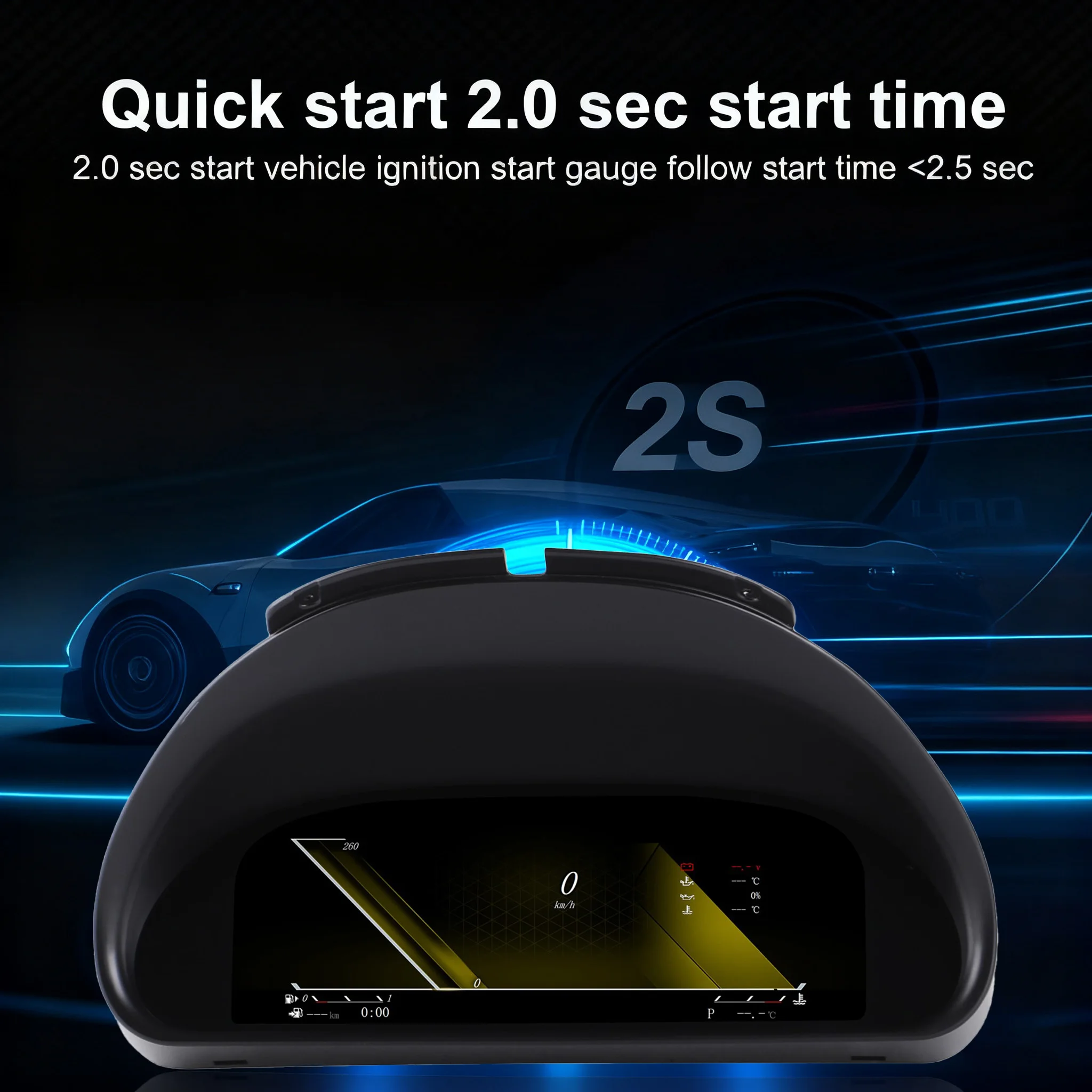 Digital instrument cluster for BMW X5 E53,E39,E38 1999-2006 Wireless CarPlay Odo